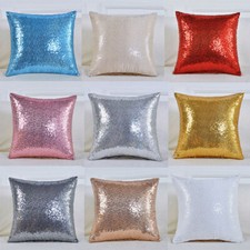 Glitter Sequins Cushion Cover Throw Pillow Case Sofa Home Decorative Pillowcase