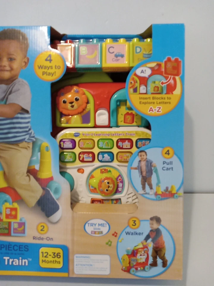 Vtech 4-In-1 Learning Letters Train Sit-To-Stand Walker and Ride-On (Local P/up) - Image 3 of 4