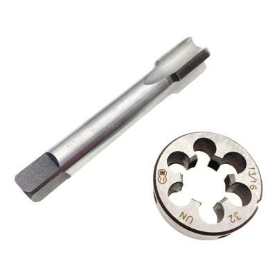 13/16-32 Tap and Die Set Right Hand 13/16x32 Tap Die RH 13/16 x 32 Thread Tap