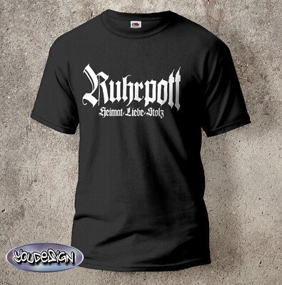 Ruhrpott Heimat Shirt Liebe Stolz Zeche Bergbau Kohle T-Shirt Kumpel Steiger