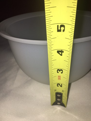 TUPPERWARE NEW Impressions Bowl 1.3 L 5 1/2 Cups Frost & Lt Blue-Store Serve Mix - Picture 11 of 11