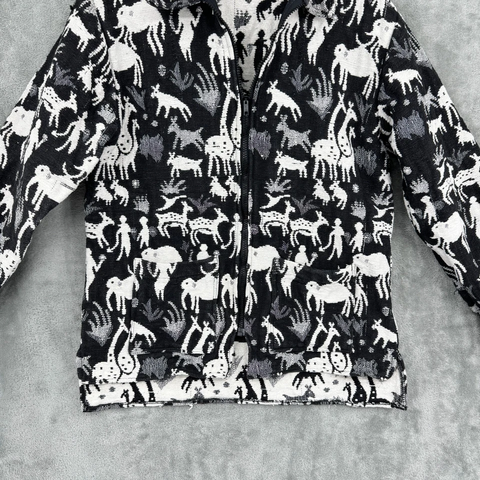 Bravo Jacket Womens Medium Safari Bohemian Button Woven Casual Pockets Western - Image 4 of 4