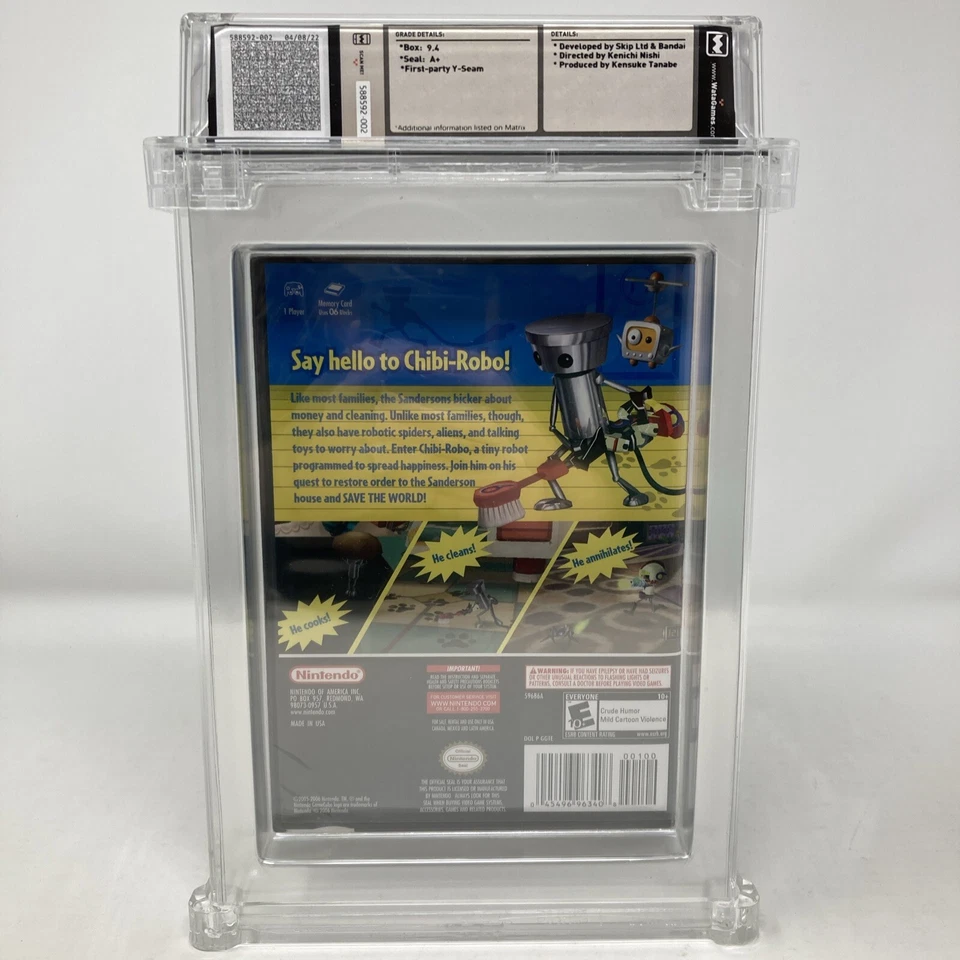 Chibi Robo Nintendo Gamecube WATA 9.4 A+ Sealed - Image 2 of 4