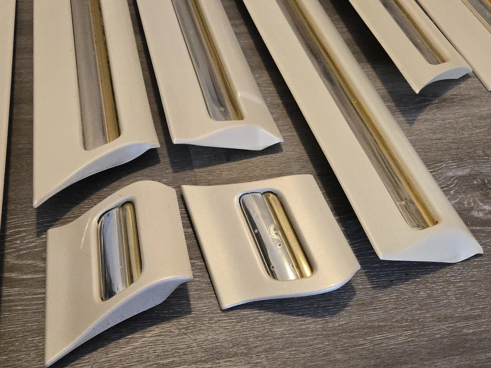 1997 1998 1999 Cadillac Deville 93u Diamond Pearl 8pc Trim Molding D'Elegance Foto 3 de 4