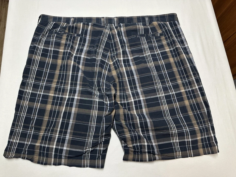 Pronto Uomo Blue Shorts Mens 50  Plaid Thin Light - Image 4 of 4