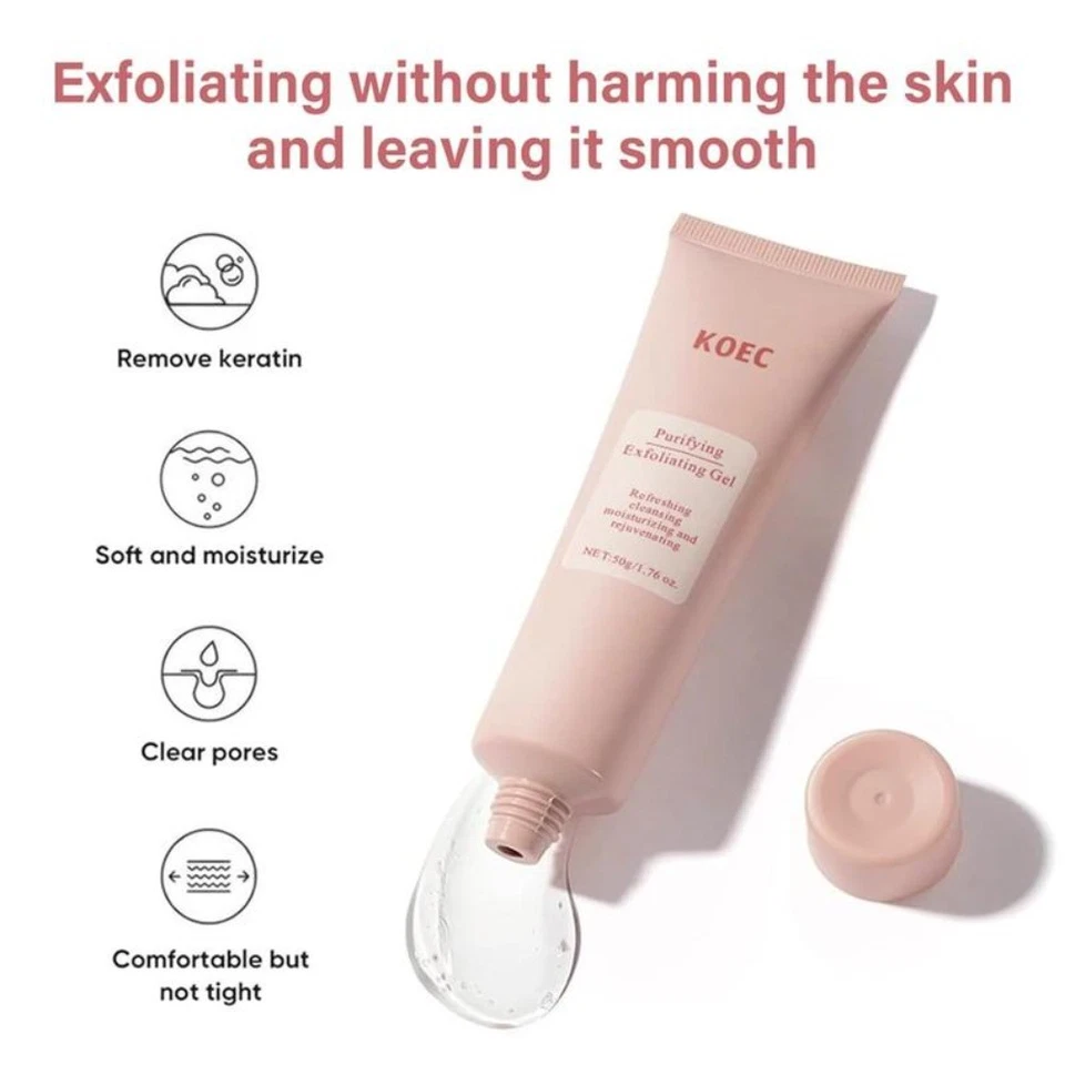 KOEC Purifying Exfoliating Gel - Gentle Cleanser for All Skin. - Image 2 of 4