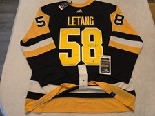 KRISTOPHER KRIS LETANG signed licensed authentic PENGUINS jersey JSA COA SIZE 54