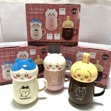 Popular Chiikawa Chill Time Lidded Mug Set of 3, Brand New, Unused