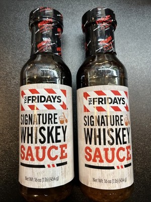 2 Bottles TGI Fridays Signature Whiskey Sauce  JD Glaze   Jack Daniels   32oz