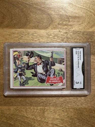 1966 Topps Batman Red Bat #30A Undone by an Umbrella — GMA 3