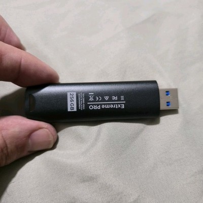 SanDisk Extreme PRO 256GB USB 3.0 Black USB Flash Drive USB Interface USB Drive