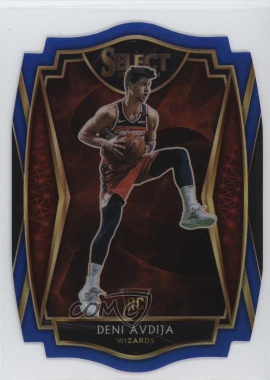 2020 Panini Select Premier Level Blue Prizm Die-Cut 160/249 Deni Avdija #180 3q8