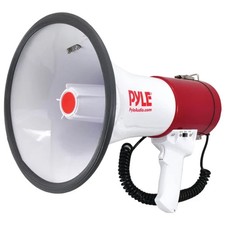 pyle PMP52BT Bluetooth 50 Watt Megaphone Speaker w/Siren AUX USB  SD Input