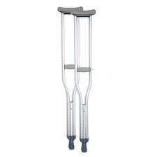 Aluminum Crutches, Adult, Tall, 5' 10  6' 6   Pair of Lightweight, Height Adjusta