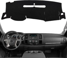 Dashboard Dash Cover Carpet for Chevy Silverado 2007-2013 and GMC Sierra 07-13 w