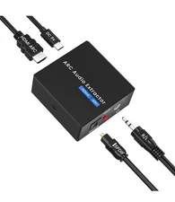 HDMI ARC to Optical Converter, 192KHz ARC to Optical Analog 3.5mm Audio Extracto