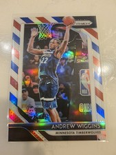 2018 Panini Prizm Andrew Wiggins Red White Blue Prizm All Star 87 MINT