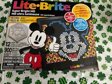 Lite-Brite Super Bright HD Disney 100 Years Edition - LED Art Toy TESTED