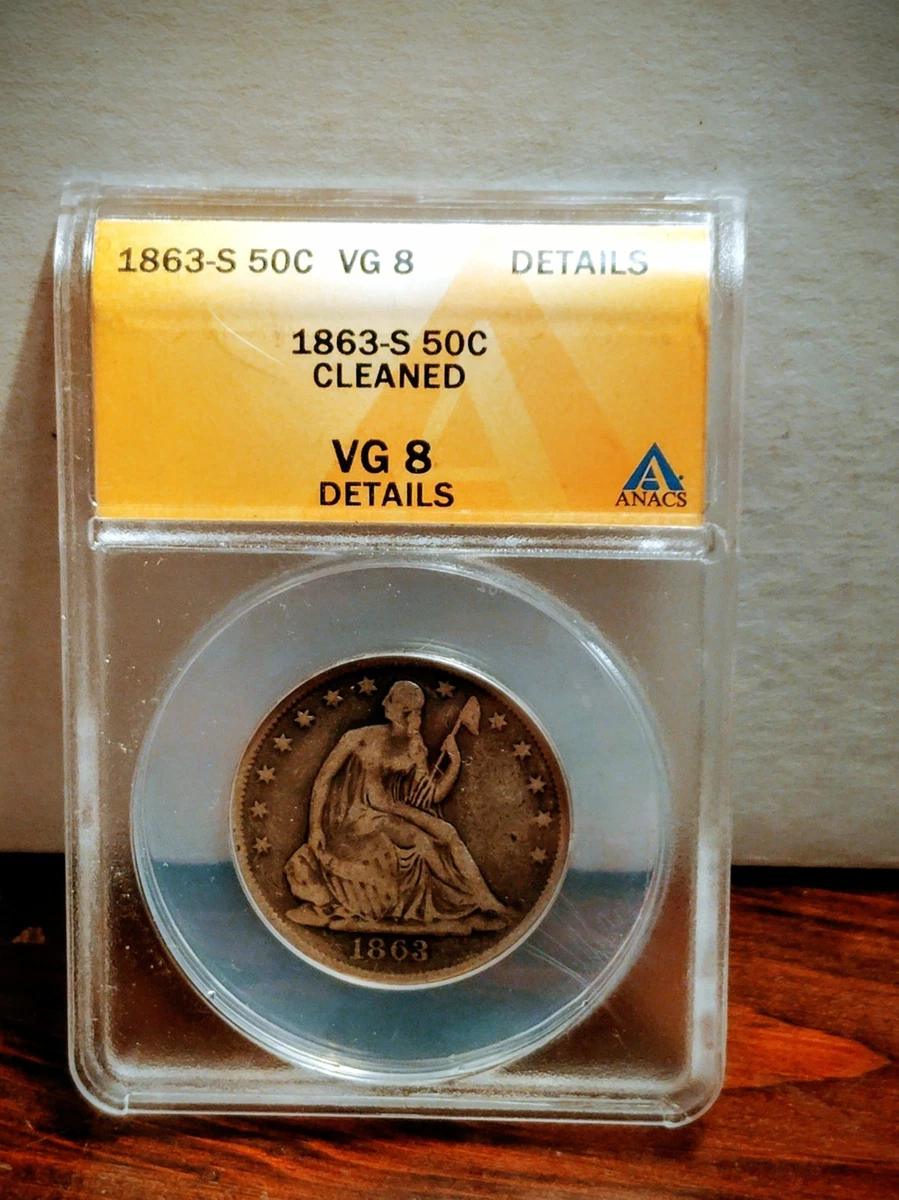 1864 Year Seated Liberty US Half Dollars (1839-1891) for sale | eBay