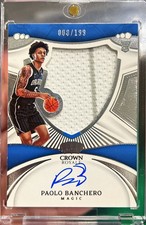 2022-23 Crown Royale Paolo Banchero RPA Rookie Patch Auto Silhouettes /199 RC