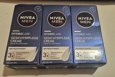 3er Set NIVEA MEN Protect & Care Gesichtspflege Creme 3x 75 ml NEU & OVP!!