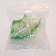 100 ASST 50 SMALL 50 MEDIUM TATTOO INK CAP CUPS + GREEN HOLDER KIT