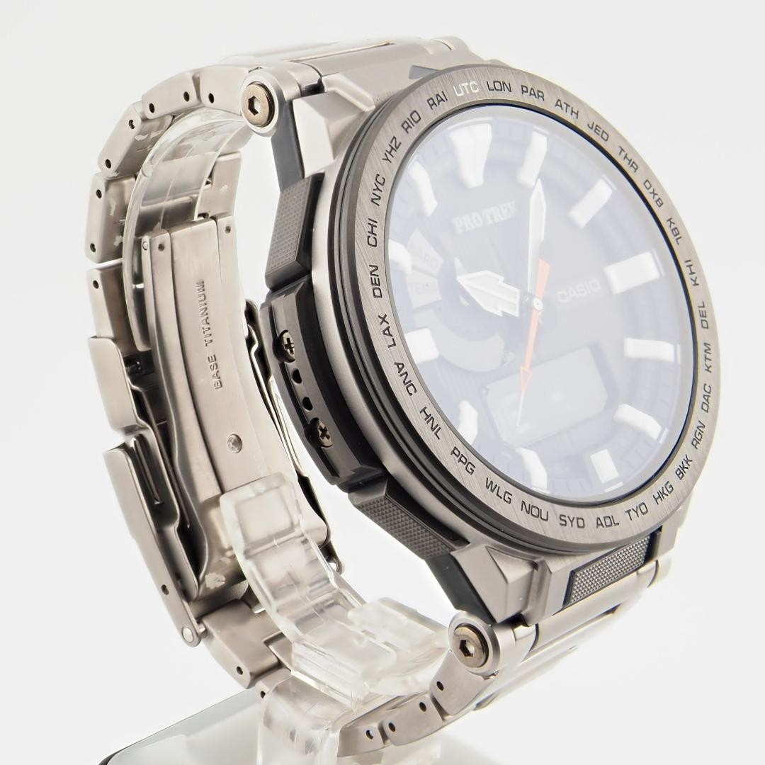 Casio Pro Trek PRX 8000T 7AJF Watch Manaslu Titanium Solar Triple