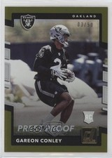 2017 Panini Donruss Rookies Press Proof Gold 3/50 Gareon Conley #380 3hd