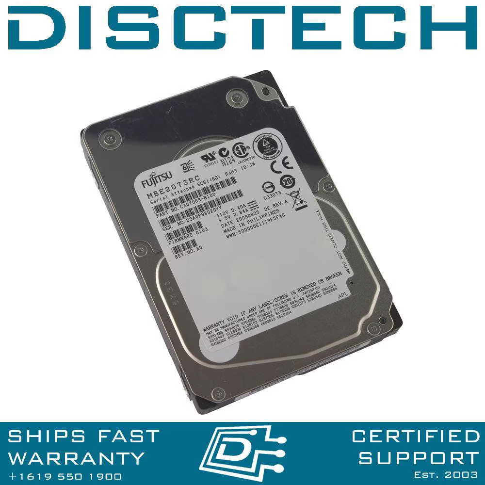 Fujitsu 73GB MBE2073RC SAS Hard Disk