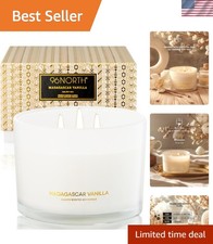 Luxury Vanilla Soy Candles  Large 3 Wick Jar Candle  Up to 50 Hours Burning...