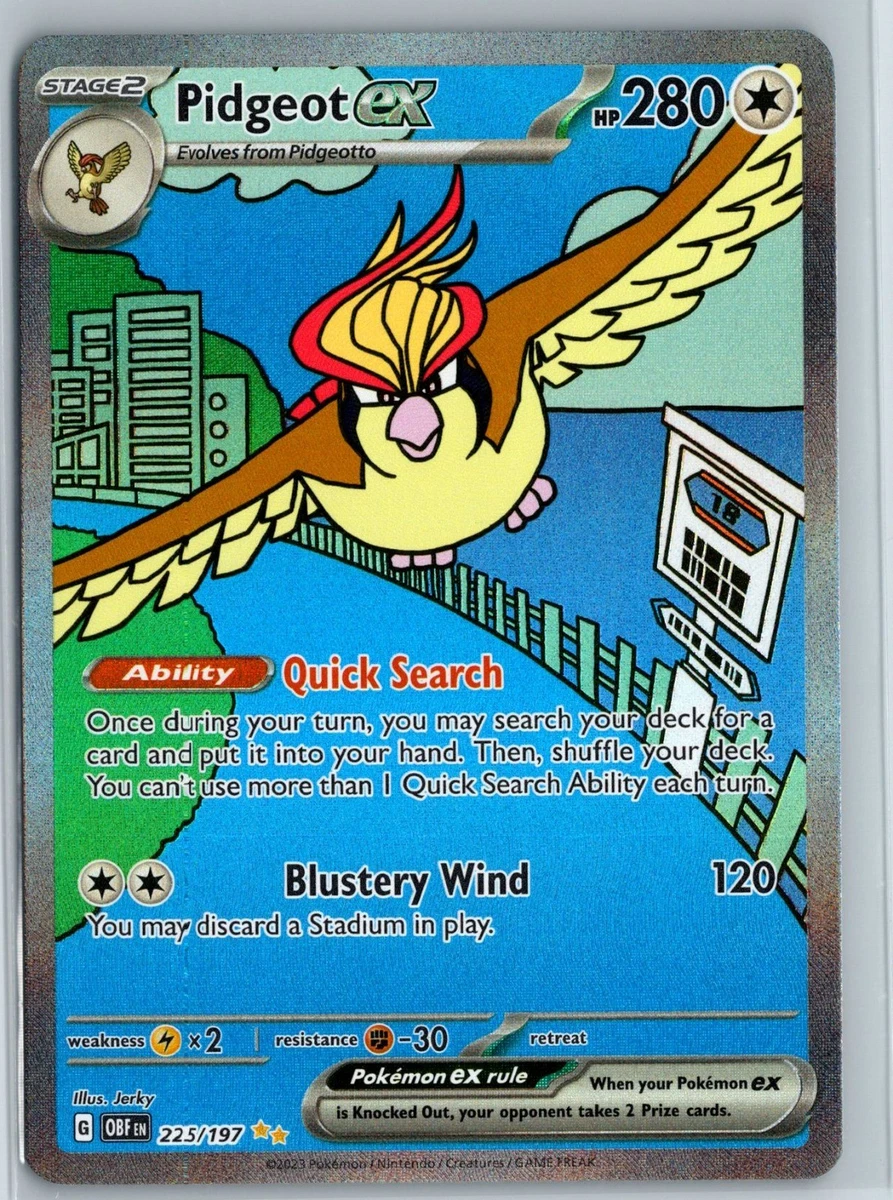 Preços baixos em Cartões TCG Pidgeot Ex Pokémon | eBay