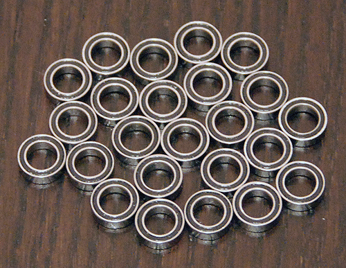 (24pcs) TAMIYA 1:16 M4 SHERMAN TANK Rubber Sealed Ball Bearing Set - Picture 1 of 1