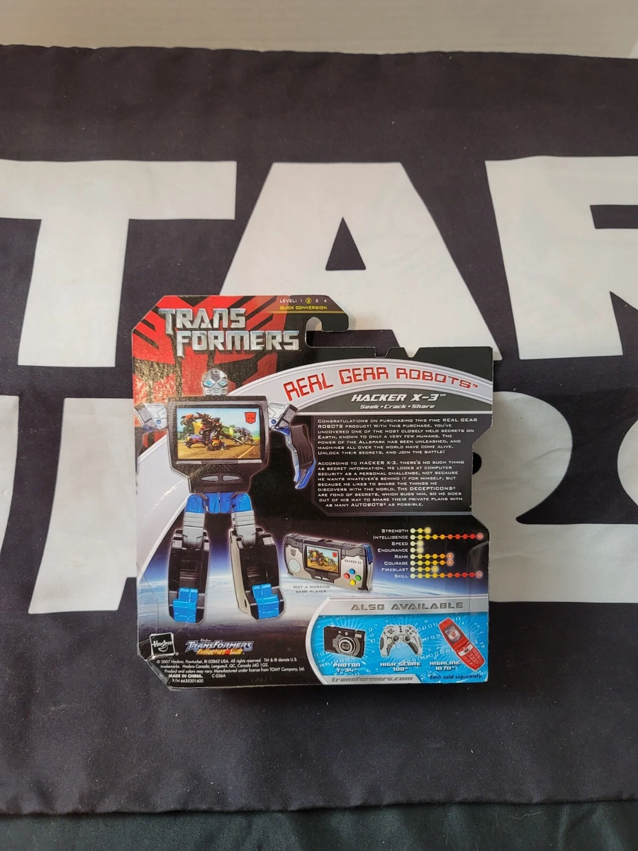 Hacker X-3 Real Gear Robots TRANSFORMERS Movie MOC NEW