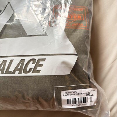 PALACE SKATEBOARDS PORTER LOGO HOODIE Olive S Size Tri-Ferg Japan
