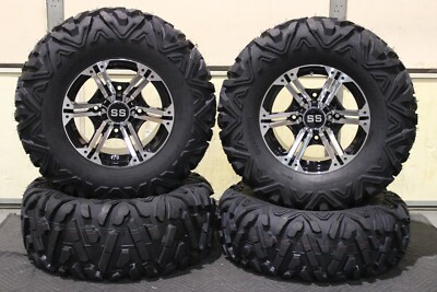 SPORTSMAN 850 29'' QUADKING RADIAL 8 Ply ATV TIRE 14'' VIPER M/B WHEEL KIT POL1CA