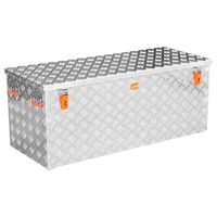 Alubox® R312 Riffelblech Alukiste Silber Transportbox Truckbox 128 X 52 X 52 Cm