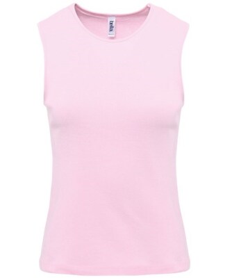 Trägertop Damen Top T-Shirt Ärmellos Lady Pink S M L Neu Shirt Freizeit