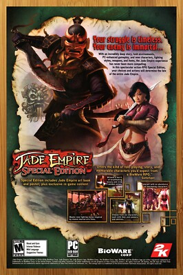 2006 Jade Empire Special Edition PC Print Ad/Poster Xbox Bioware Art KOTOR 00s