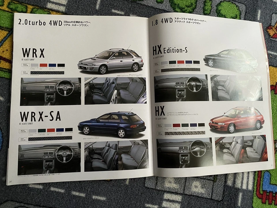 JDM Subaru Impreza WRX Sports Wagon Brochure 1993 - UK Seller - Image 4 of 4