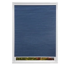 Blue Cordless Blackout Polyester Cellular Shade 29.5 in. W x 48 in. L
