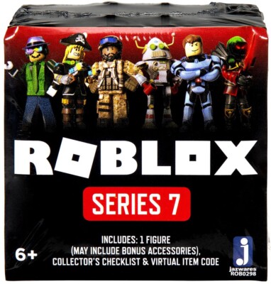 Roblox Series 7 Pack [Black Cube, 1 RANDOM Figure & Virtual Item