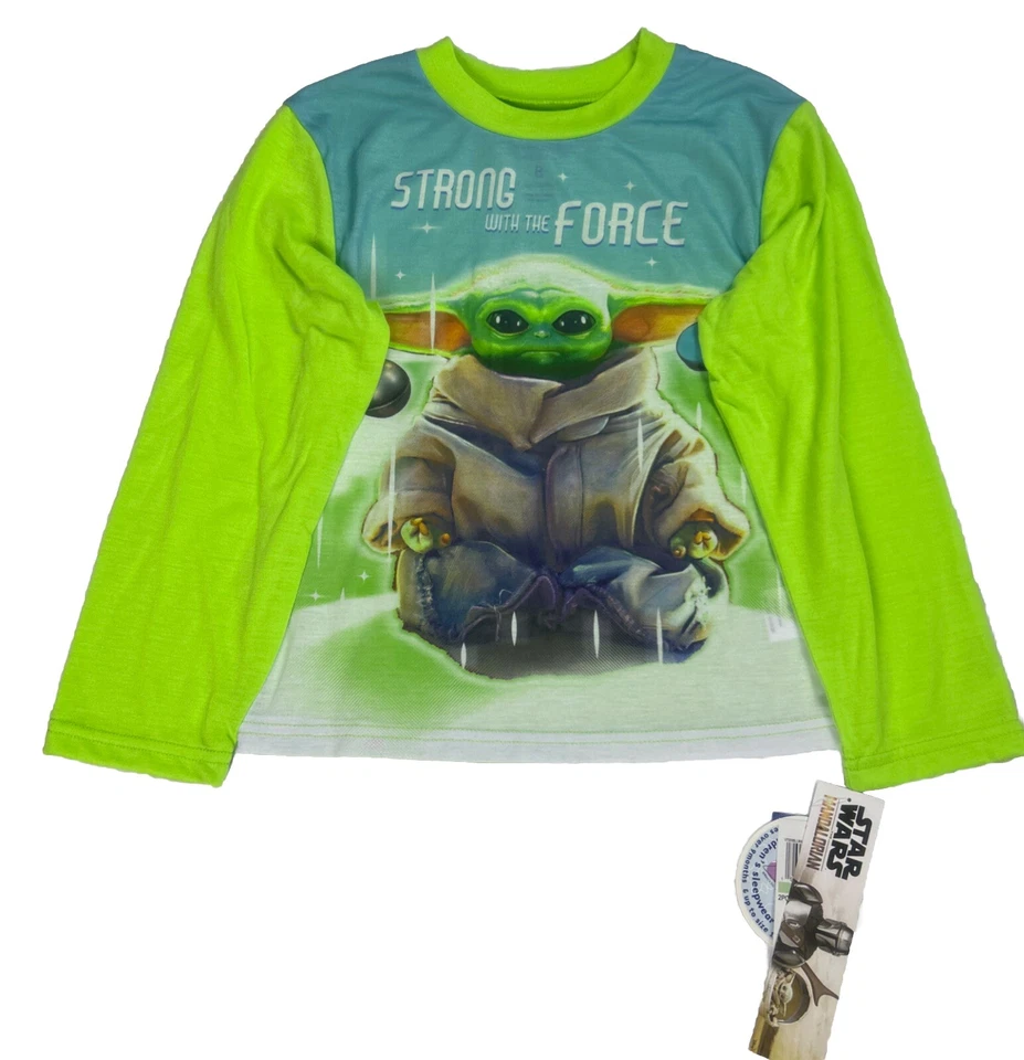 Disney Star Wars Mandalorian Kids Size 6, 2 Piece Sleepwear Set Pajamas NWT $48 - Image 4 of 4