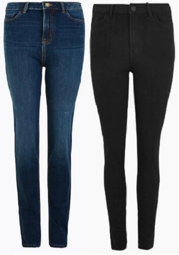 marks and spencer elasticated waist jeans