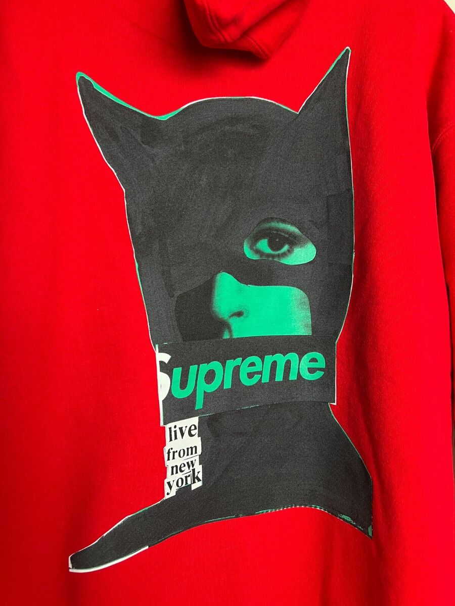 NWT Supreme Catwoman Hooded Sweatshirt 'Red' Size XL Apparel Long