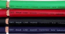 Sky High Car Audio OFC 4/0 XL Gauge - 25ft Coil ( BLACK )