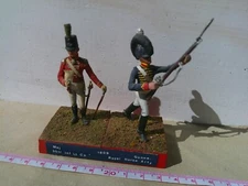 Stadden, Napoleonic British Infantry & Artillery, well painted, lead 54mm, TD