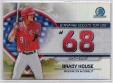Brady House 2023 Bowman Chrome Baseball Scouts Top 100