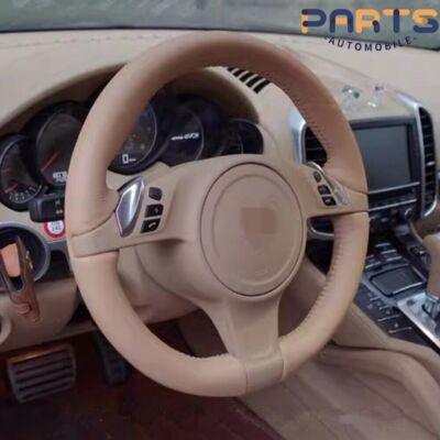 OE Authentic Leather Steering Wheel Protective Cover for Porsche 2009-13 Cayman