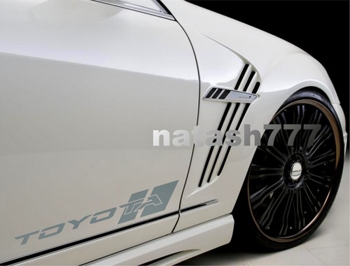 Par de 2 calcomanías de vinilo para automóvil Toyota Sport Racing Performance emblema logotipo - Imagen 5 de 8