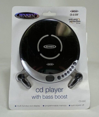 (NEW & SEALED) Jensen Portable CD Player CD-60C -Bass Boost -Anti-Skip -CD-R/RW